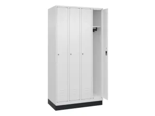 locker,HxBxD 1950x1000x500mm,4vak,vak B 250mm,cil.-slot,sokkel - 2