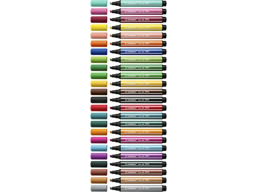 Viltstift STABILO Pen 68 Max Arty assorti etui à 24 stuks