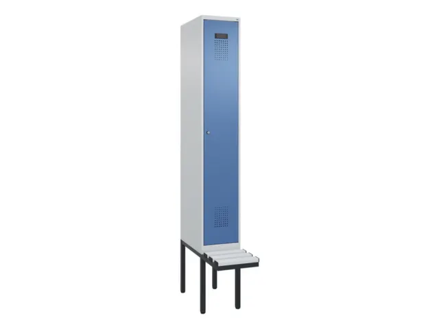 armoire vestiaire avec banc noir et blanc,HxlxP 2120x300x815mm