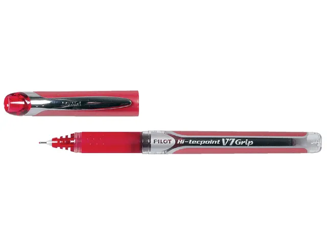 Rollerpen Pilot Hi-Tecpoint V7 Grip 0.7mm Medium punt Rood
