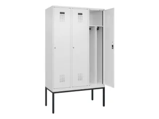 locker voor scheiding van kleding,HxBxD 2120x1200x500mm,3vak - 1