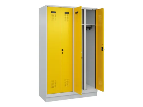 locker voor scheiding van kleding,HxBxD 1950x1200x500mm,4vak