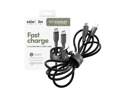 PanzerGlass empower by Racing 240W USB-C to USB-C Cable | USB 2.