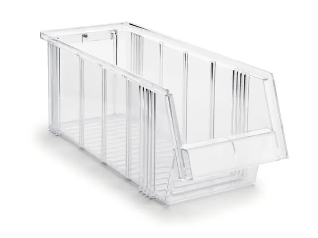 Transparante Zichtbakken Hxbxd 156x186x500mm Polystyreen Grijpopening