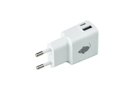 Oplader Green Mouse USB-C 1x en USB-A 1x 2.4A wit