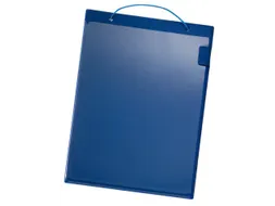 Ordermappen Kunststof Plaat Met Afdekking Din A4 Blauw