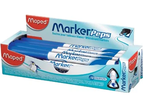 whiteboardmarker Marker'Peps 12 stuks blauw