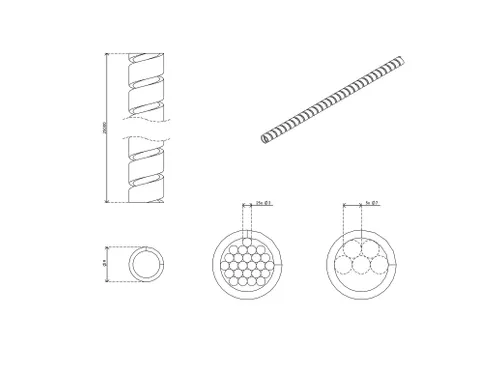 Addit 253 Kabelspiraal 25m / Ø9mm Zwart