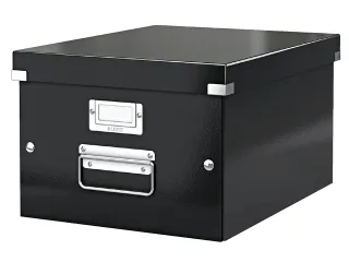 Opbergbox WOW Click & Store 281x200x370mm zwart 85% gerecycled karton - 1