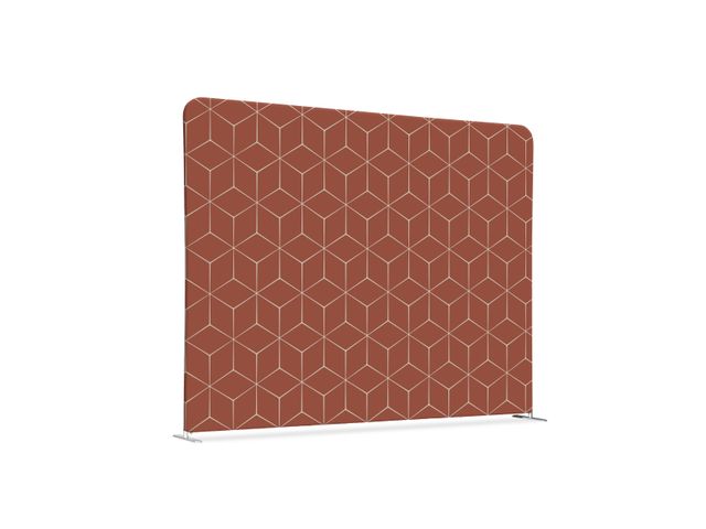 Scheidingswand Textiel 150x150cm Hexagon Rust