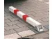 Poteau de voirie tube rond diamètre 60 mm rabattable manchon clé tr