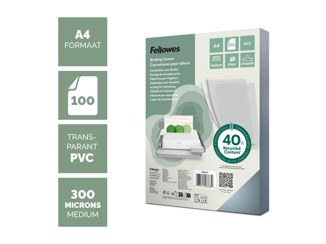 Voorblad Fellowes A4 Pvc 300 Micron