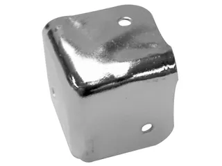 Bescherming Voor Luidsprekerbehuizing, WIT Metaal, 38x38mm x 90° - 1