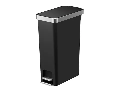 Afvalbak EKO Hana Slim pedaalemmer 40 liter zwart