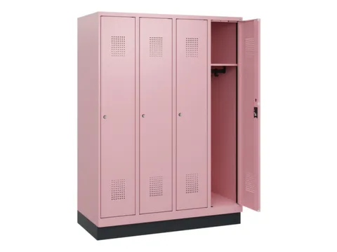 schoollocker,HxBxD 1630x1200x500mm,4vak,vak B 300mm,cil.-slot,sokkel