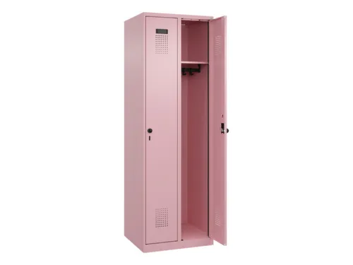 locker,HxBxD 1850x600x500mm,2vak,vak B 300mm,draaigrendel