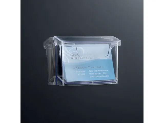 buitenvisitekaarthouder Sigel wandmodel 105x76x45mm transparant acryl