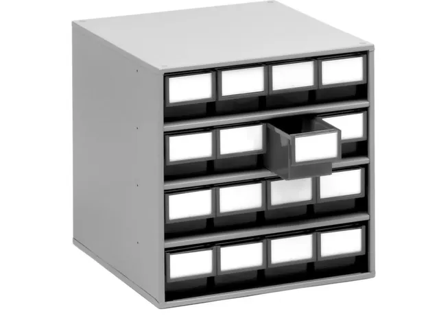 Bakkenunit Hxbxd 395X400X400Mm 16Laden Grijs Behuizing Ral7035