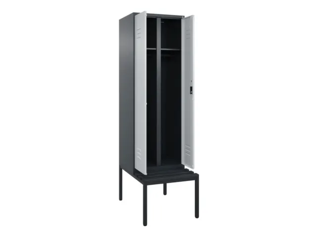 locker voor scheiding van kleding,HxBxD 2120x600x815mm,2vak