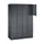 lockerkast,HxBxD 1950x1220x500mm,4x3vakken,cil.-slot,sokkel