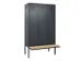 armoire vestiaire avec banc noir et blanc,HxlxP 2120x1200x815mm