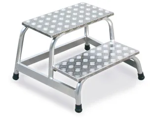 Montagetrap Aluminium H 0 4M 2Treden Incl. Platform Treden Traanplaat - 1
