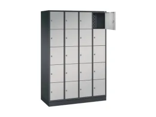 lockerkast,HxBxD 1950x1220x500mm,4x5vakken,cil.-slot,sokkel - 1