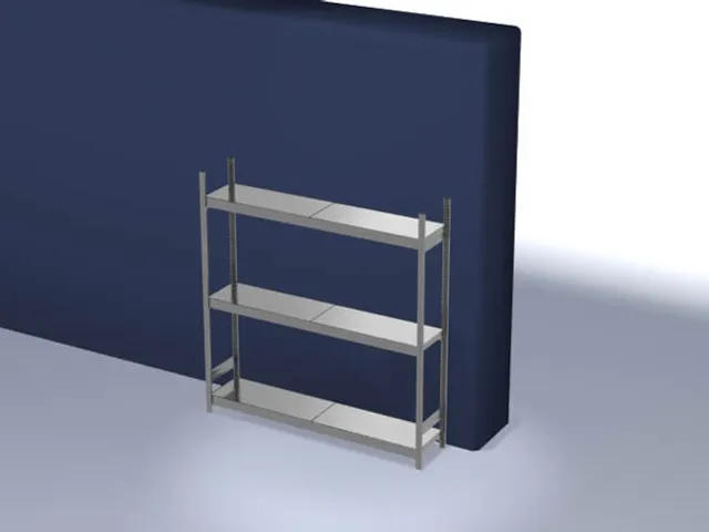 breedvakstelling,grondveld,HxBxD 2000x2070x435mm,vakl. 350kg