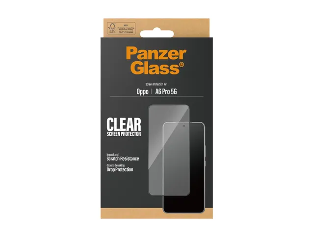 PanzerGlass Screen Protector OPPO A6 Pro | Ultra-Wide Fit, Oppo - A