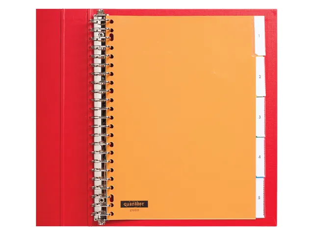 Tabbladen Quantore A4 23-Gaats 5-Delig Met Venster Assorti Pp