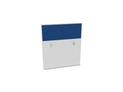 baliepaneel,v. bureau,aanbouw achter,B 1000mm,Bl-wit,BN6016-blauw
