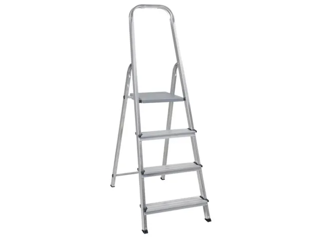 aluminium beugelladder eenzijdig 4treden stand H 0 78m aluminium