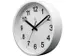 Horloge murale NXT dia. 25,cm plast. blanc, cadran blanc silencieuse