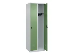 locker,HxBxD 1850x600x500mm,2vak,vak B 300mm,draaigrendel