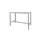 Domino Basic Statafel 180x80x110cm Wit blad, Onderstel Aluminium