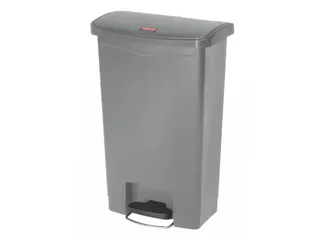 Pedaalemmer Slim Jim Step On Front Kunststof 50 Liter Grijs - 1