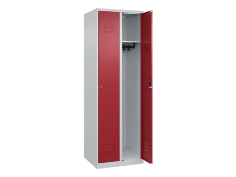 locker,HxBxD 1850x600x500mm,2vak,vak B 300mm,cil.-slot,staand op vloer