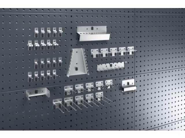 perfoplaat,2xgeperforeerde plaat,blad HxB 991x914mm,plaatstaal,RAL7016