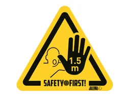 Waarschuwingssticker, houd afstand 1