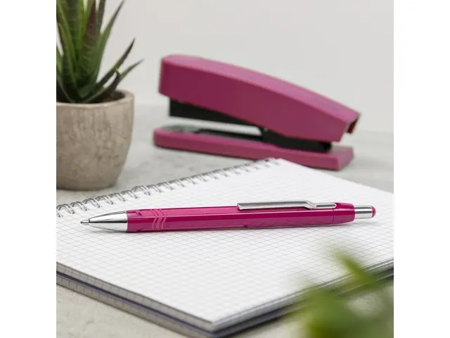 Balpen Schneider Epsilon XB huls braamrood, blauwschrijvend