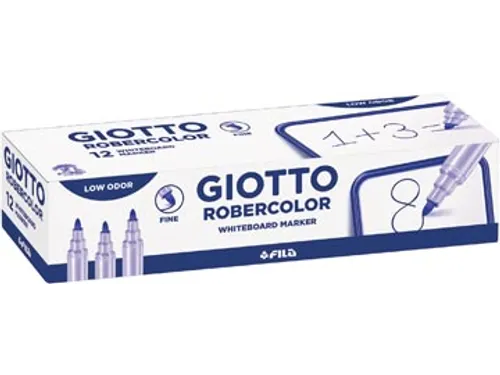 Robercolor whiteboardmarker fijn ronde punt blauw