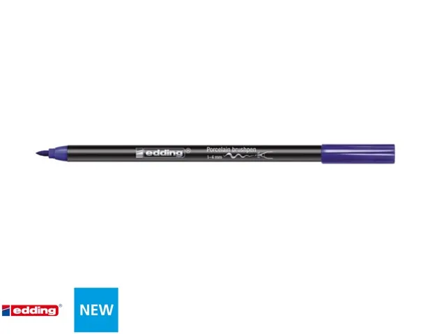 Brushpen edding 4200 porselein blauw