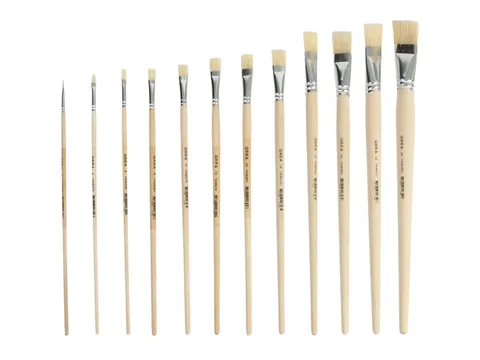 Kwast Qrea varkenshaar set à 12 breedtes