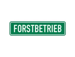 aanwijzingsbord,Bosbouw,folie,groen/wit,zelfklevend,HxB 125x500mm