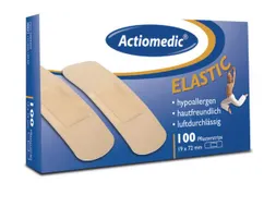 Pleisterstrips Elastisch 72x 19mm Huidkleurig