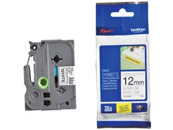 Labeltape Brother P-touch TZe-S231 extra sterk klevend 12mm zwart op w