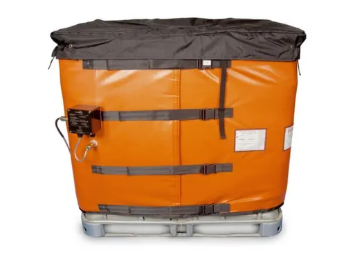 verwarmingsmantel,v. IBC inhoud 1000l,buiten glasvezel/silicone,oranje