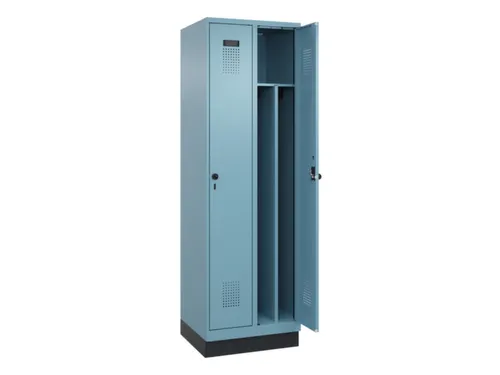 locker voor scheiding van kleding,HxBxD 1950x600x500mm,2vak