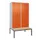 PBM-locker met bank,HxBxD 2120x1200x815mm,4vak,vak B 300mm