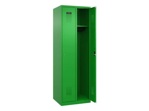 locker,HxBxD 1850x600x500mm,2vak,vak B 300mm,cil.-slot,staand op vloer